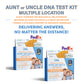 AVUNCULAR (Aunt/Uncle) | Multiple Location: 1 Order, 2 Kits | Complete Home DNA Test Kit | All Lab Fees & Shipping Included