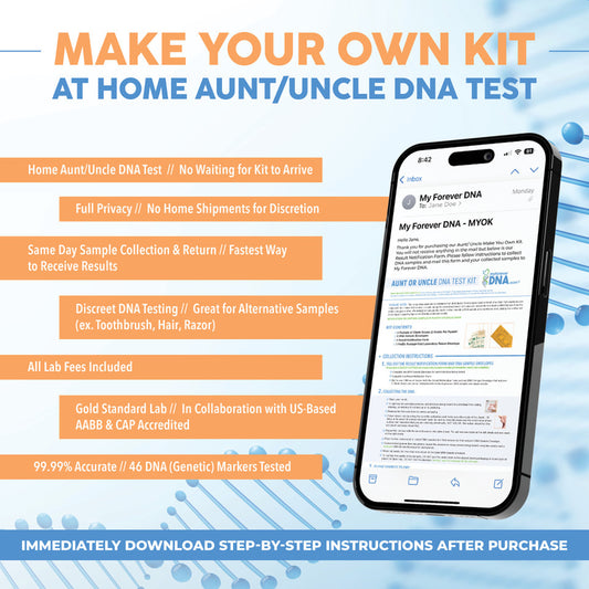 AVUNCULAR (Aunt/Uncle) | Make-Your-Own DNA Test Kit | All Lab Fees Included