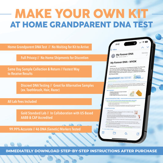 GRANDPARENT | Make-Your-Own DNA Test Kit | All Lab Fees Included