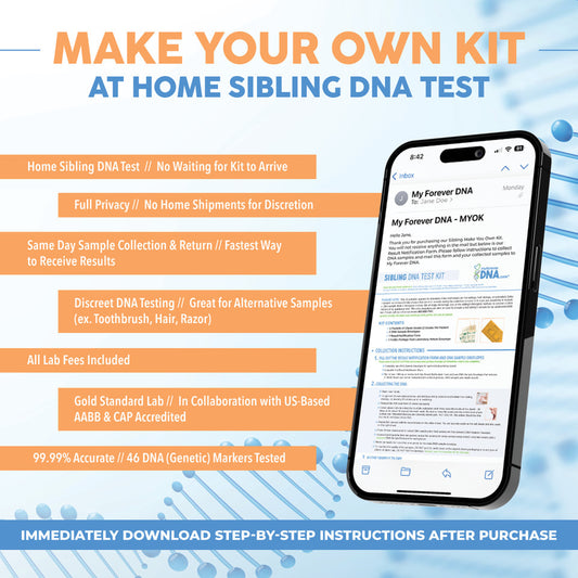 SIBLING | Make-Your-Own Home DNA Test Kit | All Lab Fees Included
