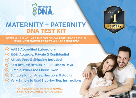 PATERNITY & MATERNITY | Complete Home DNA Test Kit | All Lab Fees & Shipping Included
