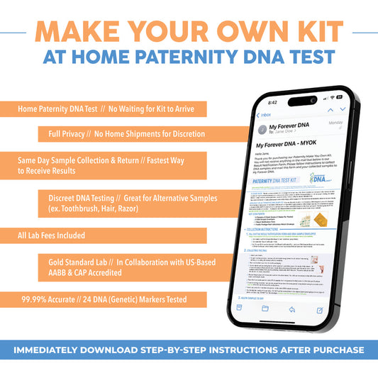 PATERNITY | Make-Your-Own DNA Test Kit | All Lab Fees Included
