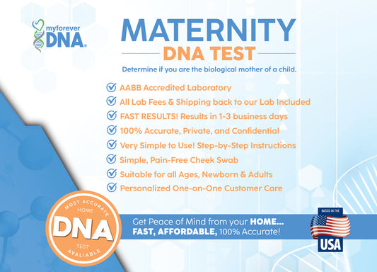 MATERNITY | Multiple Location: 1 Order, 2 Kits | Complete Home DNA Test Kits | All Lab Fees & Shipping Included