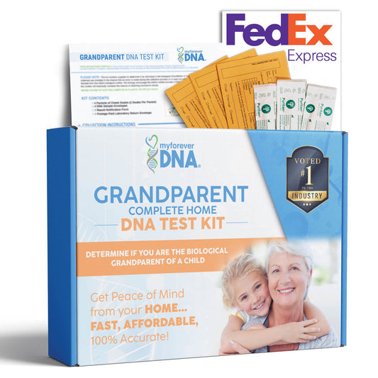 GRANDPARENT | Complete Home DNA Test Kit | All Lab Fees & Shipping Included
