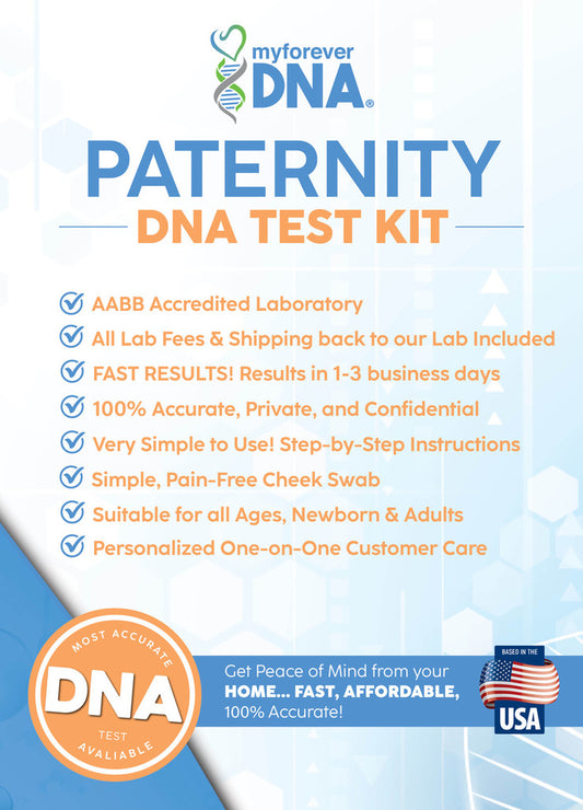 PATERNITY | 1 Alleged Father + 3 Children | Complete Home DNA Test Kit | All Lab Fees & Shipping Included