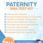PATERNITY |  1 Alleged Father + 2 Children | Complete Home DNA Test Kit | All Lab Fees & Shipping Included